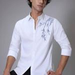 EMBROIDERY WHITE SHIRT