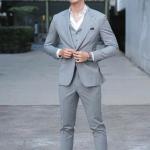 SUIT PANT JACKET, WHITE SHIRT