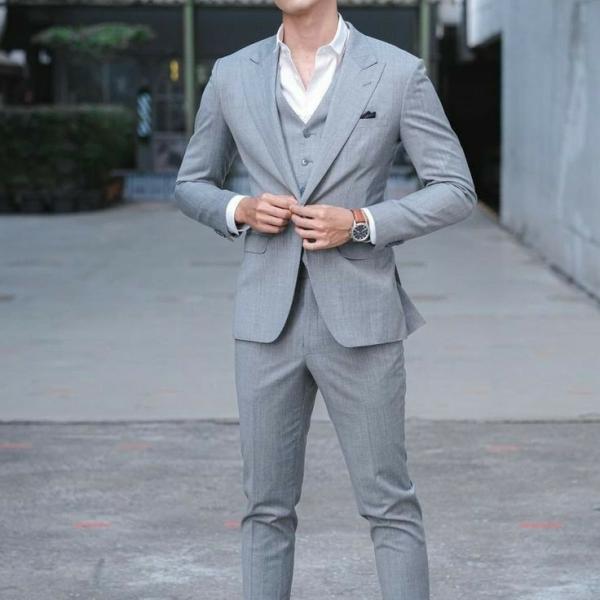 SUIT PANT JACKET, WHITE SHIRT