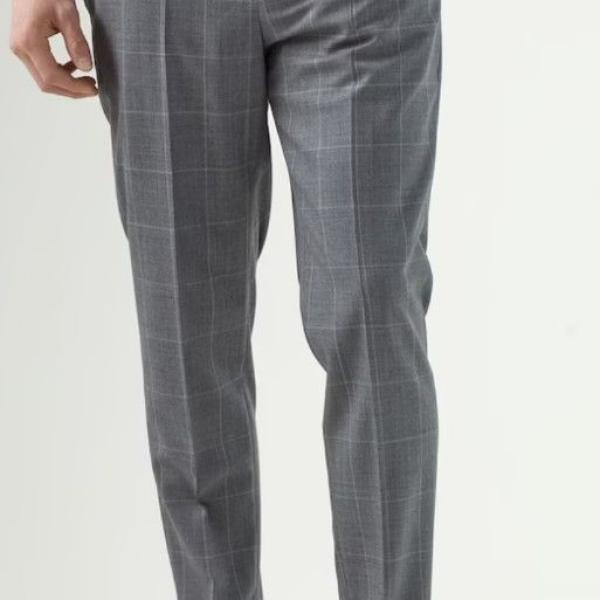 CHECKS GRAY PANT