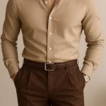 LIGHT BROWN SHIRT