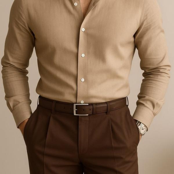 LIGHT BROWN SHIRT