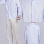 SKY BLUE LINEN SHIRT