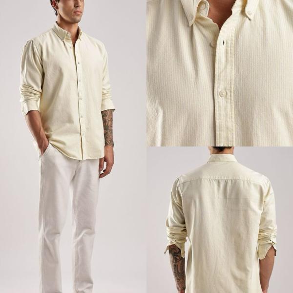 CREAM LINEN SHIRT
