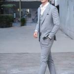 SUIT PANT JACKET, WHITE SHIRT