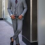 SUIT PANT JACKET, WHITE SHIRT 3 PIS