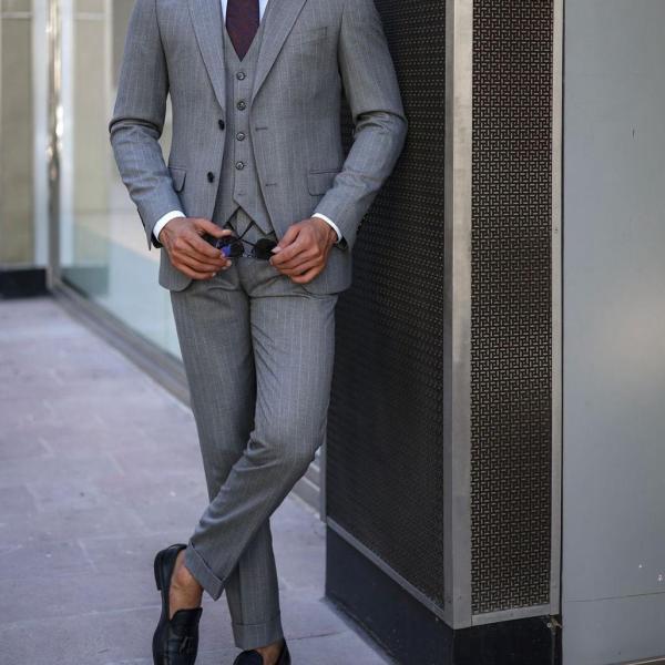 SUIT PANT JACKET, WHITE SHIRT 3 PIS